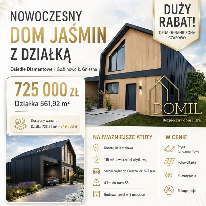 Optymalny dom na sprzedaż Gniezno. Sprawdź sam!